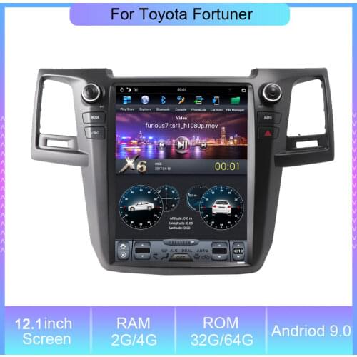 Android DVD Stereo Multimedia 12 ‘’ For Toyota Fortuner Radio GPS Navigation Video Auto Audio Navigation Head