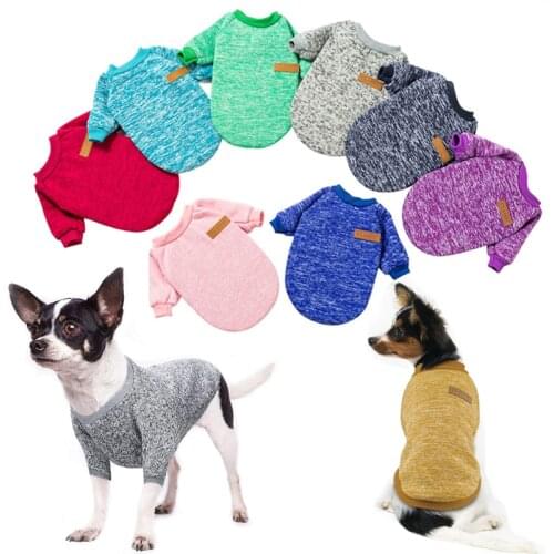 New Dog Clothes for Small Dogs Soft Pet Dog Sweater Clothing for Dog Winter Chihuahua Clothes Classic Pet Outfit Accessories