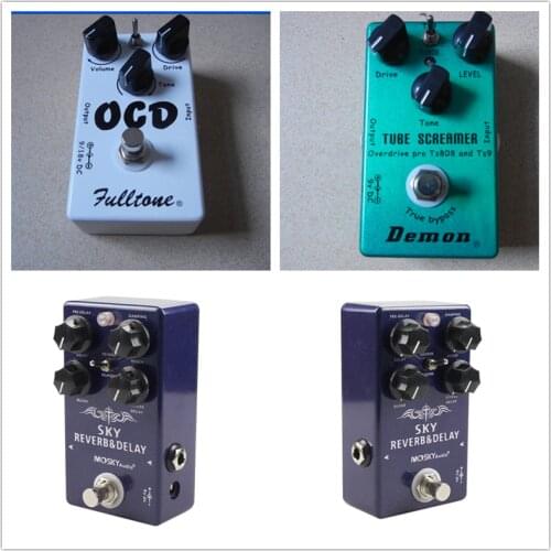 Pedal guitarra TS808 Tube Screamer Overdrive Pro Vintage Electric Guitar Effect Pedal 2 in 1 Overdrive And True Buypass