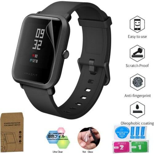 Film For Xiaomi Huami Amazfit Bip Youth Glass Full Screen Protector Soft HD Clear(Not Tempered Glass) Protective For Amazfit Bip