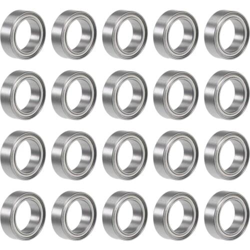 MR128ZZ Deep Groove Ball Bearing 8x12x3.5mm Double Shielded Bearing Steel Bearings 20-Pack