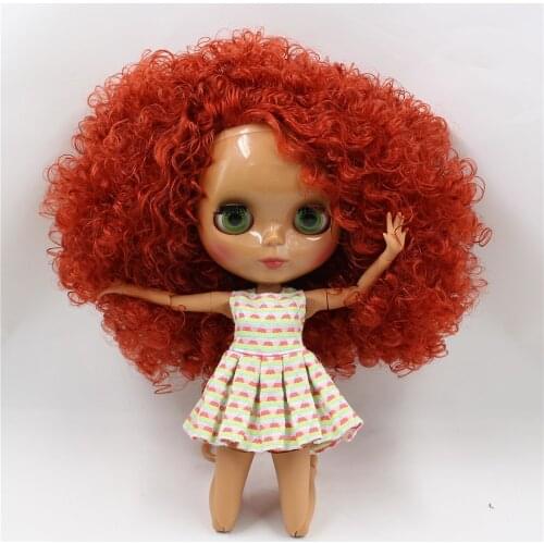Joint body Nude blyth Doll red hair Factory doll Suitable For DIY 20170804 YYY