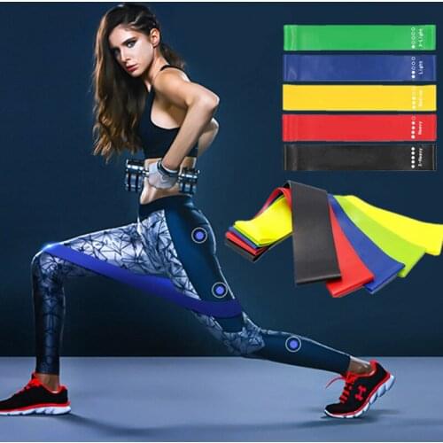 Fitness Resistance Bands Gym Strength Training Exercise Elastic Band for Pilates Yoga Sports Rubber Loop Home Workout Equipment