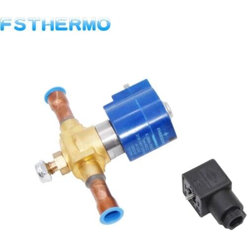 Standard valve body Brass piston drive pilot Welded port cooling solenoid valve Diaphragm solenoid valve
