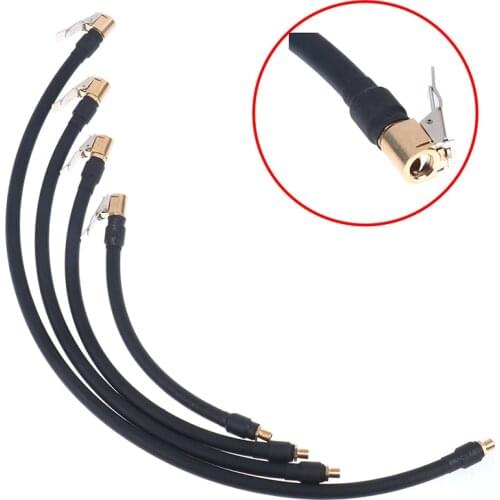 Air Rubber Hose Flexible Tire Valve Extension Tube Adapter for Air Compressor Tire Inflator Pump for Car Motorcycle Bike