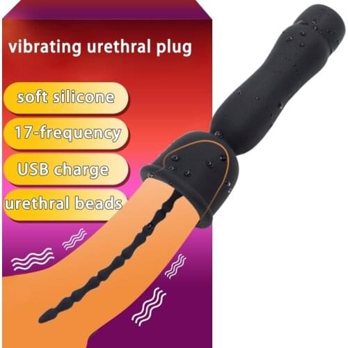 USB charge Sex Toys Urethral Vibrator sound dilator vibrating penis Training Glans Massager adult toys for Male vibrator sex toy