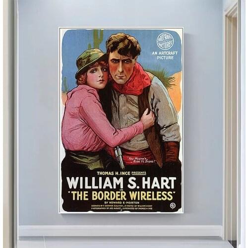 V0972 The Border Wireless Vintage Classic Movie Wall Silk Cloth HD Poster Art Home Decoration Gift