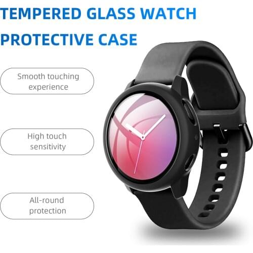 Hard PC Case Screen Protector Full Protective Cover Thin Clear Bumper Shell Replacement for Samsung Galaxy Watch Active 2