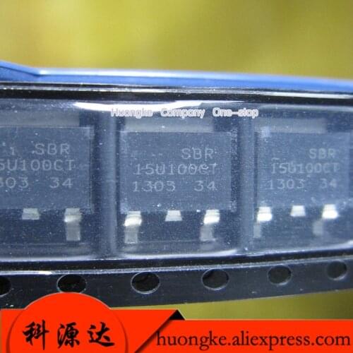 10PCS/LOT SBR15U100CTL-13 DIODE SBR 100V 7.5A TO252