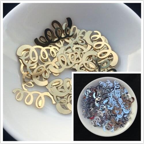 1200pcs/lot 8*20mm Zigzag Twist Shape Loose Sequins Handmade Paillettes For Kids DIY Craft,Party Decoration Confetti Lentejuelas