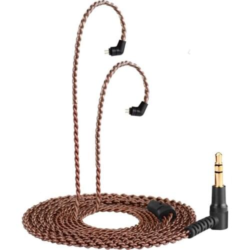 0.78mm 2 PIN for Weston TFZ 1964 W4r Um3x Es3 Es5 Oxygen Free Copper Upgrade Cable Earphone 4 Share 120 Cores Cable for iPhone