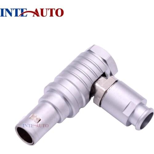 2 pins Circular Metal push pull self-locking Elbow plug electronics component connectors,Equivalent B series FTHG.0B.302