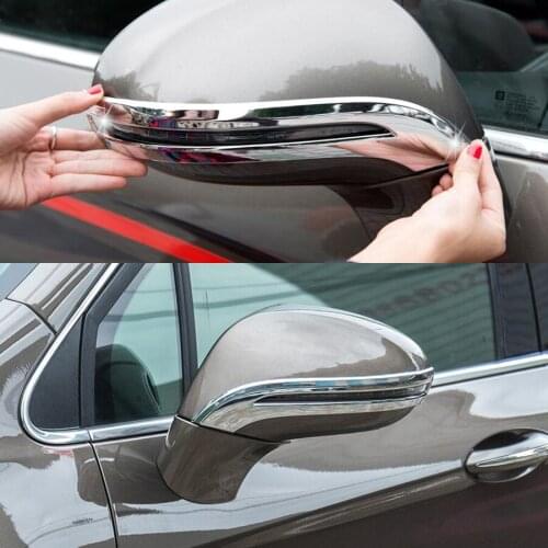 2Pcs Car Rearview Mirror Trim Cover Styling Car-Covers Sticker For BUICK ENVISION 2014 Chrome