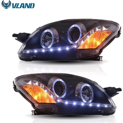 VLAND factory manufacturer 2th Gen Belta Yaris Sedan XP90 headlight 2008-2013 led headlight for Toyota vios