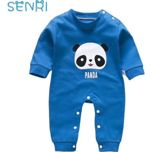 2021 Cheap Cotton Baby Romper Full Sleeve Kids Clothes Newborn Baby Girl Boy Cute Animal Panda Jumpsuits Toddler Infant Clothing