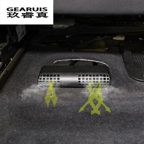 Car-styling Rear air conditioning vent decorative frame air outlet trim strip Interior Dust cover For BMW 3/4 series 3series GT