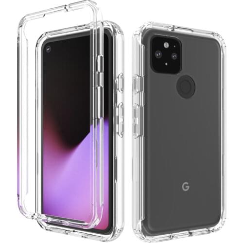For Google Pixel 5a 5G Case,360 Full Protection Crystal Clear Back Cover Bumper Phone case for Google Pixel 5 4a 5G 4a 4 4 XL