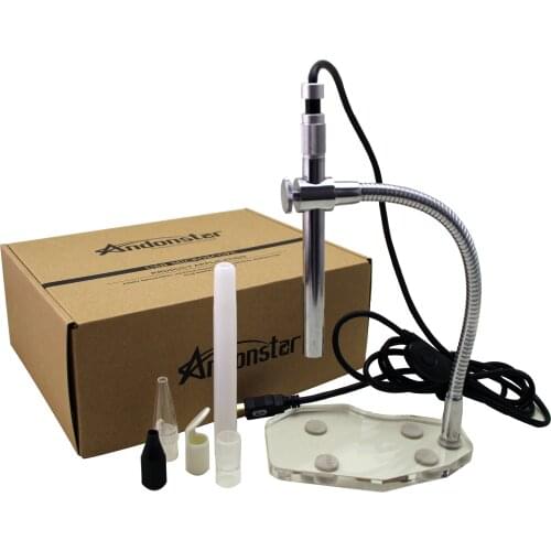 Andonstar 2MP USB Digital Microscope A1-3 500X Endoscope Magnifier Camera Handheld Microscope with Software for Industrial Test