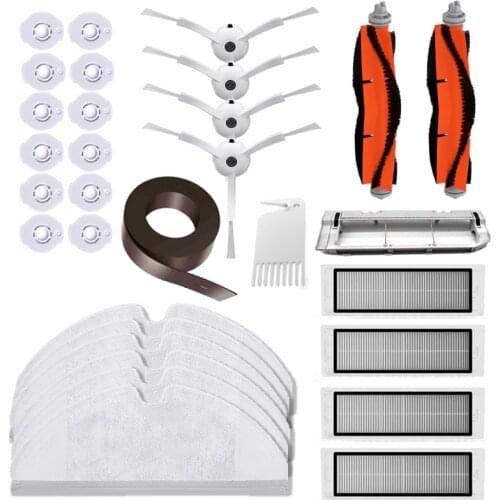 Main brush roller filter side brush mop cloth water tank for xiaomi mi robot vacuum cleaner 1s 2s Roborock s50 s51 s6 S55 parts
