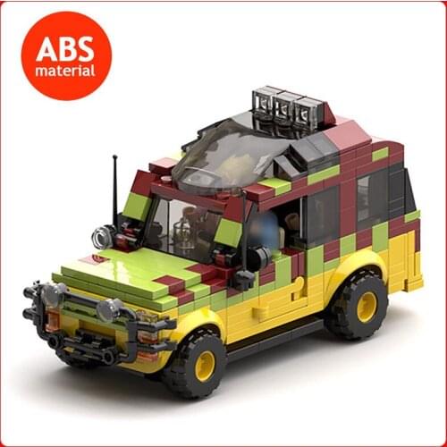 MOC Jungle Adventure Vehicle Model Car Diy Building Bricks Toys Station Wagon high-tech Vehicle Sports Car Off-road Kids Toys