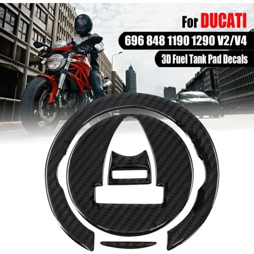 For DUCATI Monster 696 Streetfighter 848 Diavel Panigale V2 V4 KTM 1190 1290 Motorcycle 3D Fuel Tank Gas Oil Pad Decals Stickers