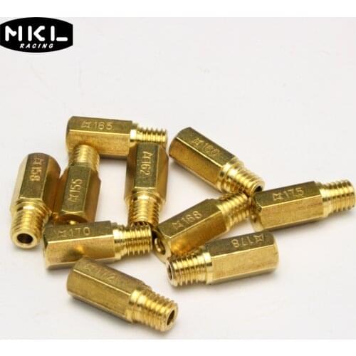 Pack of 10 Pieces Main Jet for Keihin FCR OKO KOSO PE PWK Carburetor Hexagon Motorcycle Main Injector Nozzle