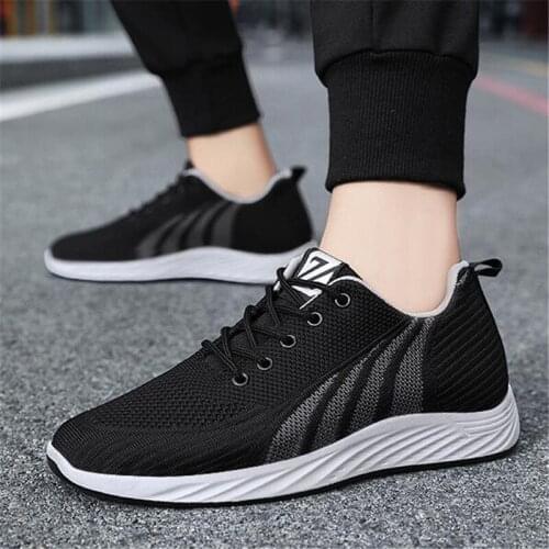 Fashion Men Sneakers Autumn Mesh Casual Shoes Lac-up Mens Shoes Lightweight Vulcanize Shoes Walking Sneakers Zapatillas Hombre