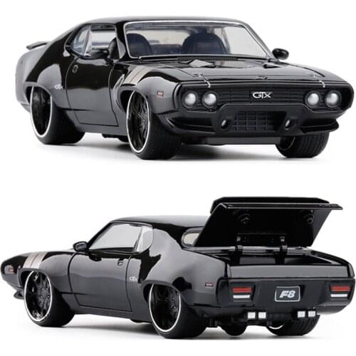Limited New Diecast 1:24 Scale Plymouth GTX Static Alloy Car Model Collection Decoration Hot Toys for Boys Sliding Color Box