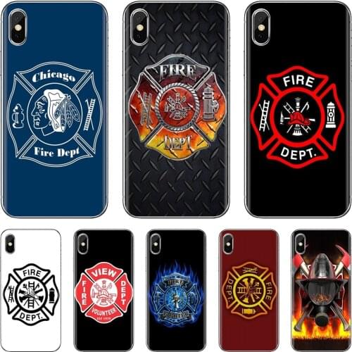Soft Cover Bag For ZTE Blade A910 A610 A530 A510 For Oneplus One plus 3T 5T 6T 6 7 8 7T Pro Fire Department Firefighter Helmet