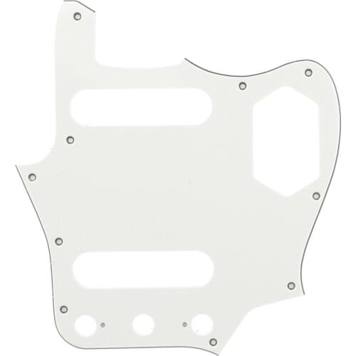Musiclily Pro 10-Hole Guitar Pickguard for JPN Fender Japan Jaguar, 3Ply Parchment