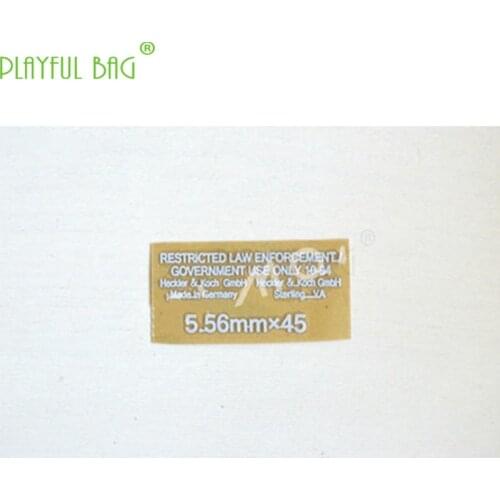 Outdoor CS HK416 magazine Metal waterproof DIY sticker MK18 jinming scar for M4 water bombs electric Le Hui AK74 mkm2 L55