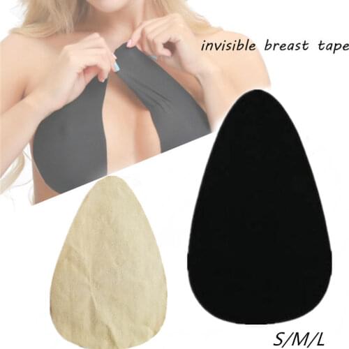 2 Colors Wonen Underwear Teardrop-shaped Strapless Bra Lifting Nipple Sticker Invisible Breast Tape boob tape bra sticker