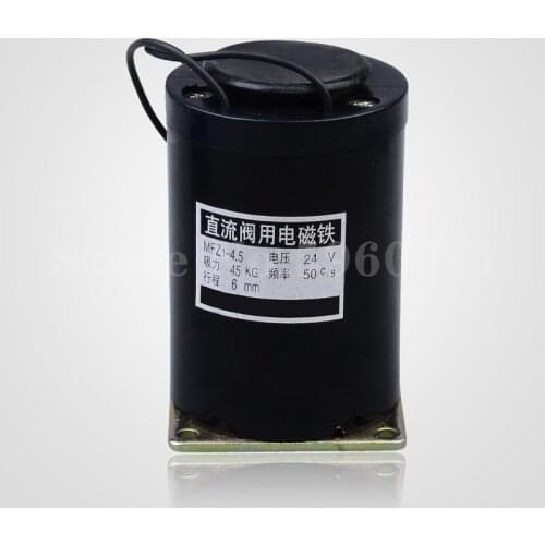 Rated Suction 45kg 24V 6mm DC Valve Electromagnet MFZ 1-4.5 New