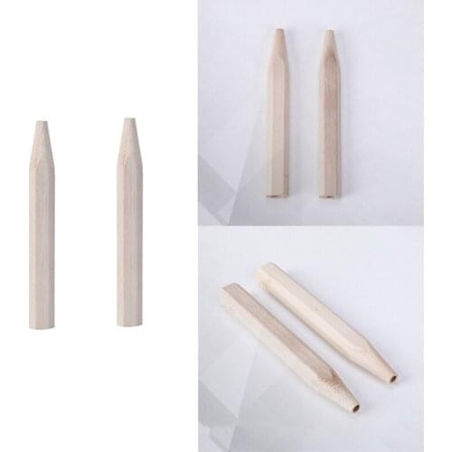 Hot 2Pcs Badminton Racket Handle Grip Wooden Badminton Handle Repair of Badminton Racket