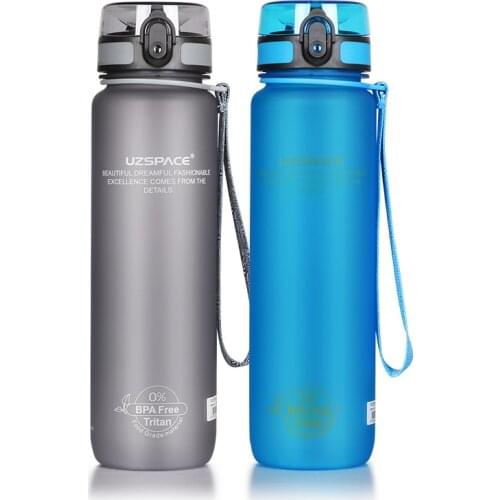 Hot Sports Water Bottle 500ML 1000ML Protein Shaker Outdoor Travel Portable Leakproof Drinkware Plastic My Drink Bottle BPA Free