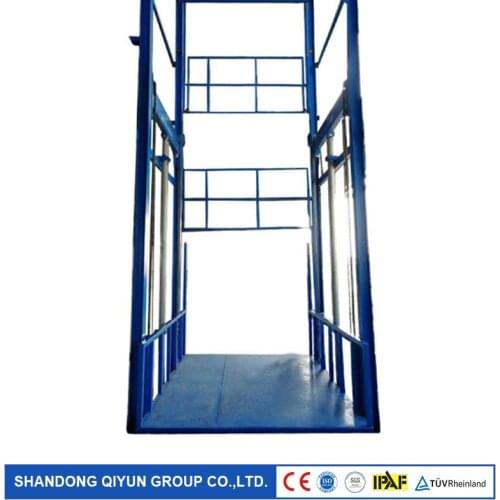 Qiyun CE 2 Tons Hydraulic Goods Lift Stationary Cargo Lift Platform Lifting Height 10 M for Warehouse use for Sale