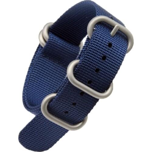 No Logo Blue Nato Strap Steeldive Replacement Watch bands Automatic Watch 20mm 22mm Bracelets Dive Watches Strap