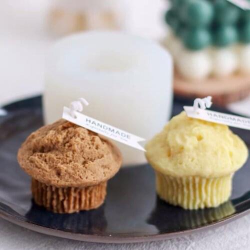 INS Style Muffin Cup Cake Candle Silicone Mold Pastry DIY Dessert Macaron Cake Molding Tools Christmas Home Decoration
