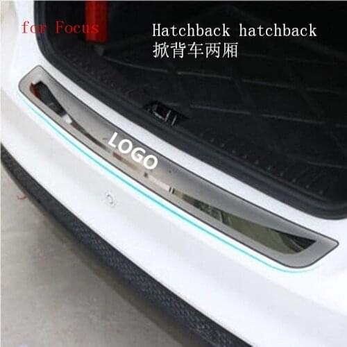 Car styling High quality stainless steel Rear bumper Protector Sill For 2012-2014 Ford Focus sedan