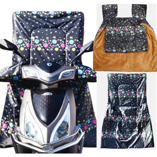 Warm Electric car Windshield Quilt blanket Thickening plus Motorcycle Warm rain poncho bicycle windshield autumn