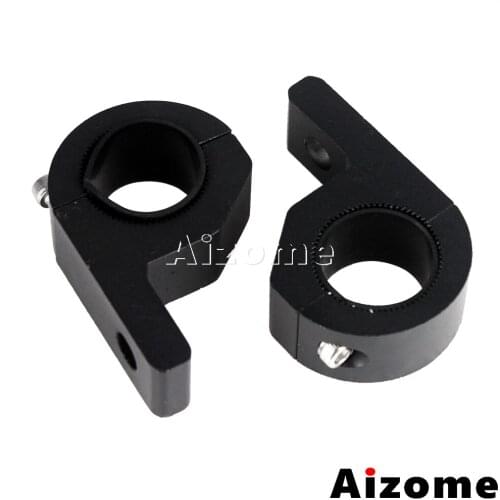 Universal Motorcycle Fog Light 1-1/8" Fork Holder Turn Signals Mount Bracket 28mm Bar Clamps For Harley Honda Yamaha Custom