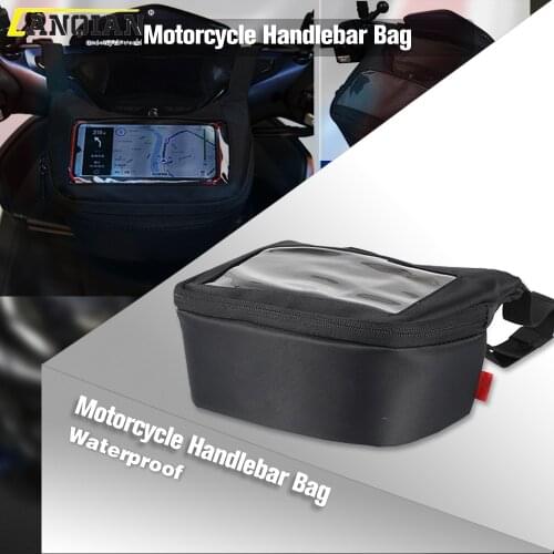 Scooter Waterproof Navigation Bag Case For Vespa GTS 250 300 Sprint 50 150 Motorcycle Storage Bag Handlebar Fuel Tank Saddle Bag