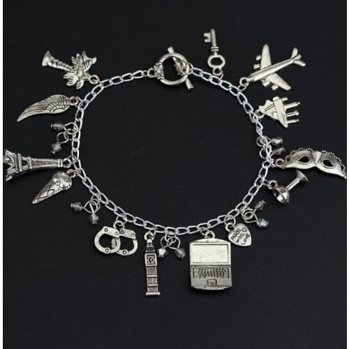 Charm Jewelry Handcuff Pendants Bracelets 50 Fifty Shades of Grey Movie Bracelets Women Cosplay Accessories A Bracelet