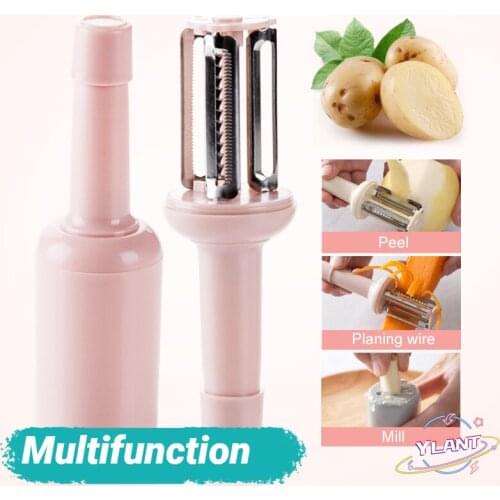 1 Pcs Creative Kitchen Accessories Cooking Tools Multifunction Julienne Peeler Vegetable Peeler Double Planing Grate