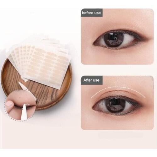 240pcs Makeup Clear mesh Eyelid Stripe Big eyes Invisible double fold eyelid shadow sticker Double Eyelid Tape Lace Invisibility