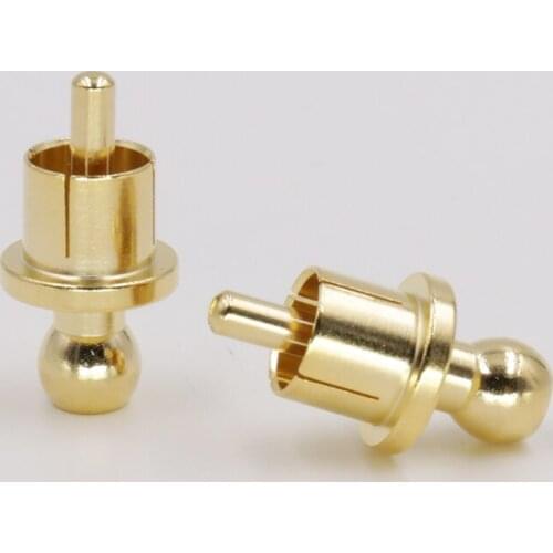 New 8pcs Gold Plated RCA Cap Plug Short-Circuit Socket Phono Connector RCA Shielding jack socket protect cover caps