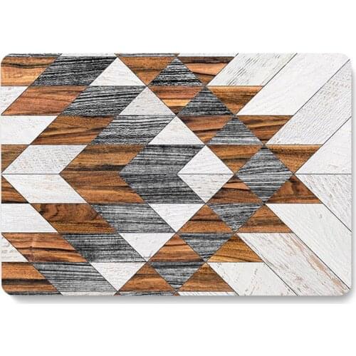 Indian Wood Grain Laptop Case for Apple Macbook 12'' A1534 Protective Shell Air 2018/2019/2020 Pro 13 15 Inch Back Cover