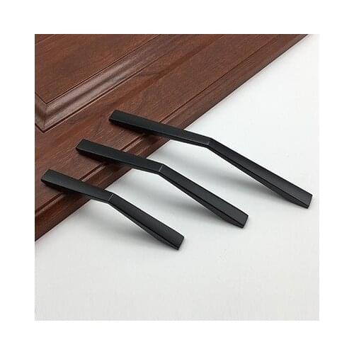 Black Cabinet Pulls Drawer Handles Kitchen HandlesBlack Knobs Hardware Furniture Accessories Door Handle