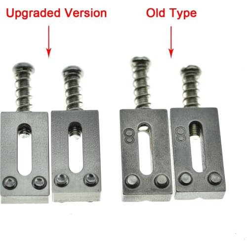 Dopro Set of 6 Upgraded Solid Steel Guitar Bridge Saddles 10.5mm or 10.8mm Guitar Saddle for ST or TL Guitars
