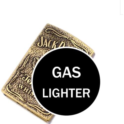 Hot-selling Butane inflatable gas cigarette lighter Unusual Metal embossing Cheap igniter men women Smoking tool （no fuel
